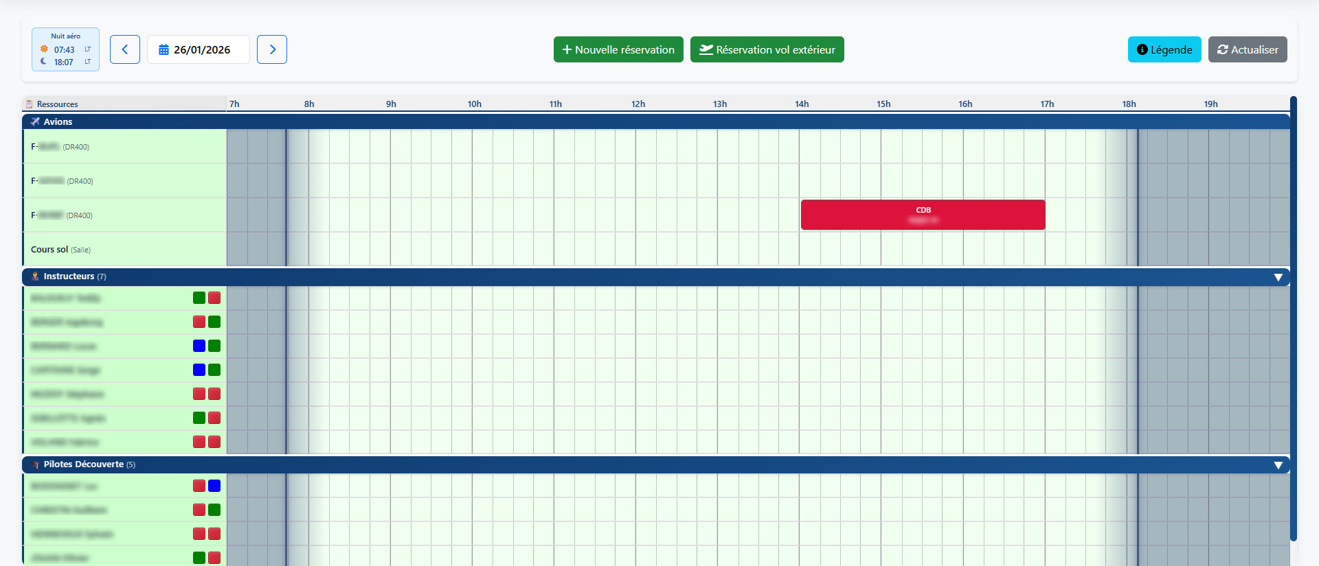 Gestion d'un aéroclub